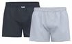 Webboxer SEIDENSTICKER "Web-Boxershorts 2er Pack", Herren, Gr. M, bunt (blau),