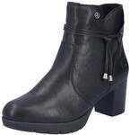 Stiefelette RIEKER, Damen, Gr. 36, schwarz, Lederimitat, unifarben, Schuhe