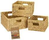 HMF Aufbewahrungskorb Aufbewahrungskorb geflochten aus Wasserhyazinthe Korb mit