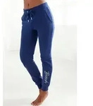 Bench. Loungewear Sweatpants mit Logodruck und Stickerei, Loungewear blau 44/46