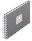 Hama Fotoalbum "Fine Art", 24x17 cm, 50 wei&szlig;e Seiten, Steingrau