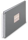 Hama Fotoalbum "Fine Art", 28x24 cm, 50 wei&szlig;e Seiten, Steingrau