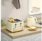 HOMCOM Toaster Wasserkocher Fr&uuml;hst&uuml;ck-Set: 1,7L, 4 Scheiben, 7...