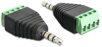Delock DeLOCK 65453 Kabeladapter 3.5mm 4pin Schwarz, Gr&uuml;n Adapter