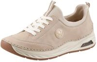 Slip-On Sneaker RIEKER, Damen, Gr. 36, beige (hellbeige), Lederimitat, Schuhe Slip-On