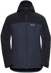 3-in-1-Funktionsjacke JACK WOLFSKIN, Herren, Gr. S, blau (midnight sky),