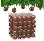 relaxdays Weihnachtsbaumkugel Weihnachtskugeln 100er Set (100 St), braun