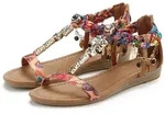 LASCANA Sommerschuh, Sandalette, offener Schuh, Sandale mit Schmuckkettchen und