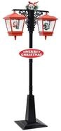 vidaXL Weihnachtsszene Weihnachts-Stra&szlig;enlampe mit Weihnachtsmann 81 x 40 x...