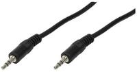 LogiLink LogiLink 3.5mm - 3.5mm, 2m Audio-Kabel Schwarz Audio-Kabel