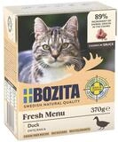 Bozita H&auml;ppchen in Sauce mit Ente 370 g - 6 St&uuml;ck, Nassfutter f&uuml;r: Katze