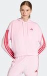 Kapuzensweatshirt ADIDAS SPORTSWEAR "ESSENTIALS 3-STREIFEN FRENCH TERRY", Damen, Gr.
