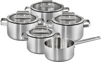 Hanseatic Topf-Set PREMIUM, Edelstahl (Set, 9-tlg., Kochtopf 1x 16 cm / 2x 20...
