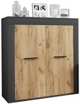 VCM Kommode Usilo B. 80 x T. 35 x H. 89 cm, Stauraum f&uuml;r Kleidung und W&auml;sche,...
