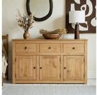 IDIMEX Sideboard CANCUN, Kommode aus Kiefer Massivholz 3 T&uuml;ren & Schubladen