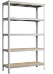 SONGMICS Schwerlastregal Kellerregal, Lagerregal mit Stahlgestell, 1-tlg., 5