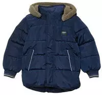 s.Oliver Winterjacke Outdoor-Jacke Stepp-Jacke mit Fleece-Futter und Kapuze