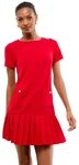 LIPSY Plisseekleid Lipsy Mini-Etuikleid mit Knopfdetails, Regular (1-tlg)
