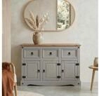 CARO-M&ouml;bel Sideboard RAMON, Mexico Sideboard RAMON Kommode Kiefer massiv, mit 3
