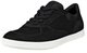 Ecco Leisure Oxford (Premium-Leder) schwarz Damen Sneaker