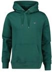 Sweatshirt GANT "Sweatshirt REGULAR SHIELD HOODIE", Herren, Gr. M, gr&uuml;n (gr&uuml;n (deep