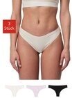 SNOCKS Brasilslip Damen Slip Unterhose (3-St) aus Bio-Baumwolle f&uuml;r ein bequemes