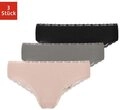 SNOCKS Brasilslip Damen Slip Unterhose (3-St) aus Bio-Baumwolle mit Spitze, bequem