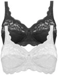 Susa Set: B&uuml;gelloser BH 2er Pack BH ohne B&uuml;gel Latina (Spar-Set, 2-tlg)