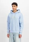 Hoodie ALPHA INDUSTRIES "Basic Hoodie BL", Herren, Gr. S, artic blau, Obermaterial: