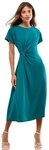 LIPSY Midikleid Lipsy Midikleid mit seitlichem Knoten, Regular (1-tlg)