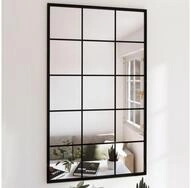 vidaXL Wandspiegel vidaXL Wandspiegel 2 Stk. Schwarz 100x60 cm Metall