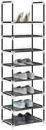 vidaXL Schuhschrank Schuhregal 8-st&ouml;ckig Schwarz 44x28x145 cm Vliesstoff