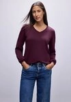 STREET ONE Sweatshirt mit V-Ausschnitt