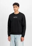 Sweater ALPHA INDUSTRIES "Foam ML Sweatshirt", Herren, Gr. S, schwarz, Obermaterial: