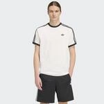 T-Shirt ADIDAS ORIGINALS "3-STREIFEN", Herren, Gr. M, wei&szlig;, Obermaterial: 100%
