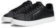 Sneaker TOMMY HILFIGER "ICON COURT LIGHT PREMIUM", Herren, Gr. 40, schwarz, Leder,