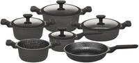 Hanseatic Topf-Set Black Edition, mit langlebiger VITAFLON&reg; GRANIT