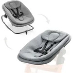 Hauck Babywippe Highchair Bouncer, Dark Grey Melange, f&uuml;r Alpha+, Beta+,...