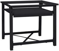 vidaXL Waschmaschinenumbauschrank Waschmaschinen-Podest Schwarz 60 x 56 x 52 cm Stahl