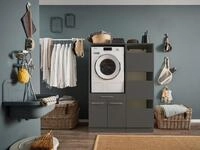 Laundreezy Mehrzweckschrank-Set LAUNDREEZY LDSK4, Breite 117,5 cm, Softclose,