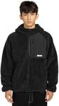 Outdoorjacke ELEMENT "Wolfe Sherpa", Herren, Gr. L, schwarz (off schwarz),