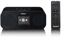 Lenco DIR-121BK Radio (Internet Radio, Bluetooth 5.3, DAB+/FM und WLAN. Ideal...