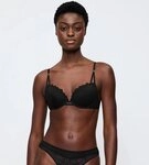 Triumph Push-up-BH That Night In Vegas WHU Comfort Wire, mit grafischem Muster