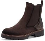 Tamaris Chelseaboots, Blockabsatz, Stiefelette mit Kontrast-Rahmennaht