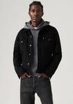 Jeansjacke LEVI'S "VINTAGE FIT TRUCKER JKT", Herren, Gr. M, schwarz (berk night...
