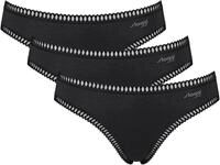 Minislip SLOGGI "GO Crush", Damen, Gr. XS, schwarz, Single Jersey, Obermaterial: 95%