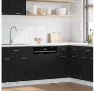 vidaXL H&auml;ngeschrank vidaXL Geschirrsp&uuml;lerblende Lyon Schwarz Eichen-Optik...