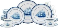 Kombiservice CREATABLE "Segelschiff, Service 30-tlg.", blau, 30, Steingut,