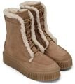 Winterboots MARC O'POLO "BIANCA", Damen, Gr. 36, braun (sand), Veloursleder,