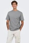ONLY & SONS Rundhalsshirt ONSFRED RLX SS TEE Baumwolle, relaxed fit